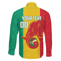 Guinea Basketball Custom Family Matching Long Sleeve Bodycon Dress and Hawaiian Shirt Syli Nationale African Pattern - Wonder Print Shop