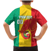 Guinea Basketball Custom Family Matching Mermaid Dress and Hawaiian Shirt Syli Nationale African Pattern - Wonder Print Shop