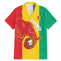 Guinea Basketball Custom Family Matching Mermaid Dress and Hawaiian Shirt Syli Nationale African Pattern - Wonder Print Shop