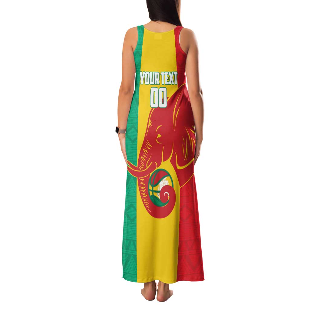 Guinea Basketball Custom Family Matching Tank Maxi Dress and Hawaiian Shirt Syli Nationale African Pattern - Wonder Print Shop