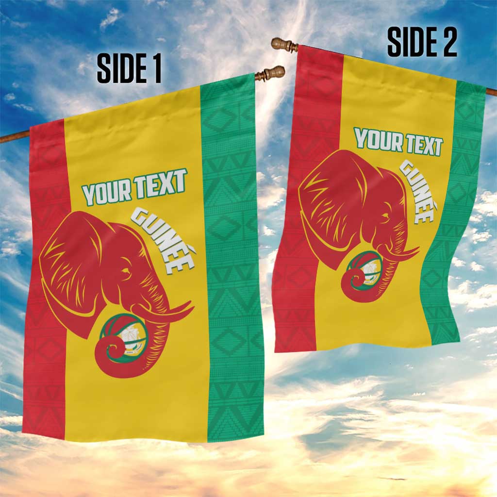 Guinea Basketball Custom Garden Flag Syli Nationale African Pattern - Wonder Print Shop