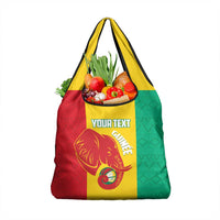 Guinea Basketball Custom Grocery Bag Syli Nationale African Pattern - Wonder Print Shop
