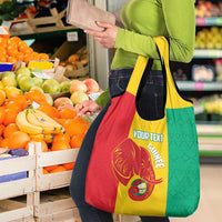 Guinea Basketball Custom Grocery Bag Syli Nationale African Pattern - Wonder Print Shop