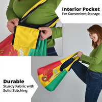 Guinea Basketball Custom Grocery Bag Syli Nationale African Pattern - Wonder Print Shop