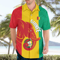 Guinea Basketball Custom Hawaiian Shirt Syli Nationale African Pattern - Wonder Print Shop
