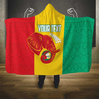 Guinea Basketball Custom Hooded Blanket Syli Nationale African Pattern - Wonder Print Shop
