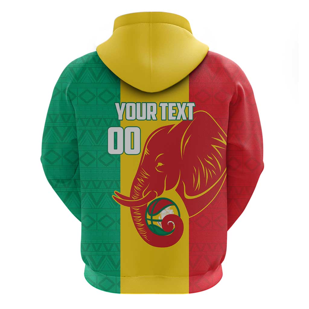 Guinea Basketball Custom Hoodie Syli Nationale African Pattern - Wonder Print Shop