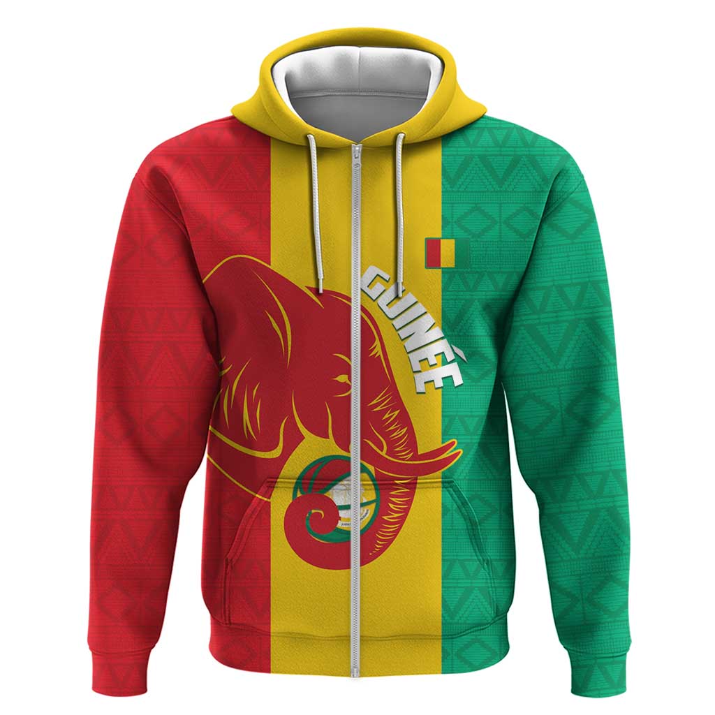 Guinea Basketball Custom Hoodie Syli Nationale African Pattern - Wonder Print Shop