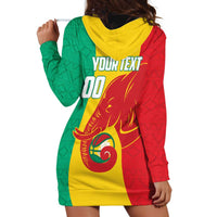 Guinea Basketball Custom Hoodie Dress Syli Nationale African Pattern - Wonder Print Shop