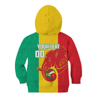 Guinea Basketball Custom Kid Hoodie Syli Nationale African Pattern - Wonder Print Shop