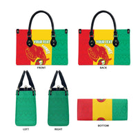 Guinea Basketball Custom Leather Bag Syli Nationale African Pattern - Wonder Print Shop