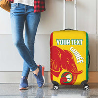 Guinea Basketball Custom Luggage Cover Syli Nationale African Pattern - Wonder Print Shop