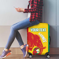 Guinea Basketball Custom Luggage Cover Syli Nationale African Pattern - Wonder Print Shop