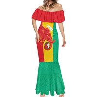 Guinea Basketball Custom Mermaid Dress Syli Nationale African Pattern - Wonder Print Shop