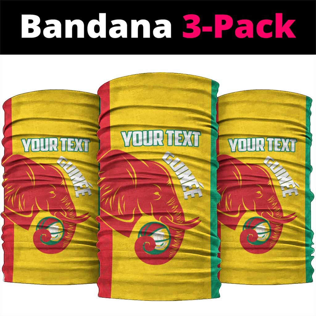 Guinea Basketball Custom Neck Gaiter Syli Nationale African Pattern - Wonder Print Shop