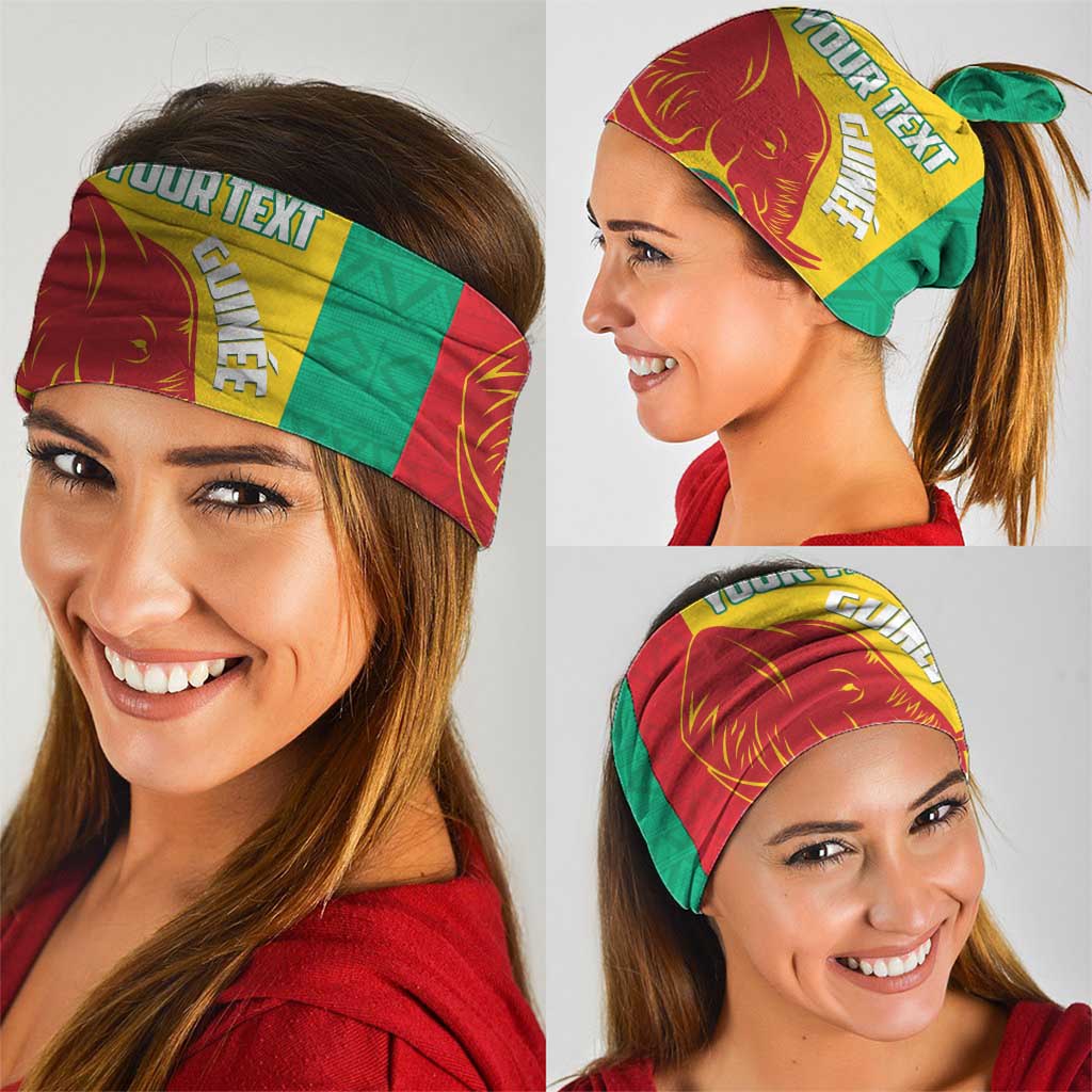 Guinea Basketball Custom Neck Gaiter Syli Nationale African Pattern - Wonder Print Shop