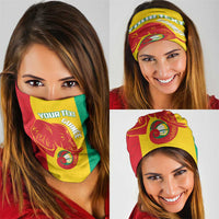 Guinea Basketball Custom Neck Gaiter Syli Nationale African Pattern - Wonder Print Shop