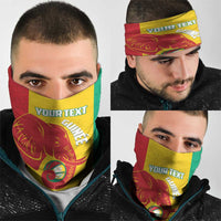 Guinea Basketball Custom Neck Gaiter Syli Nationale African Pattern - Wonder Print Shop