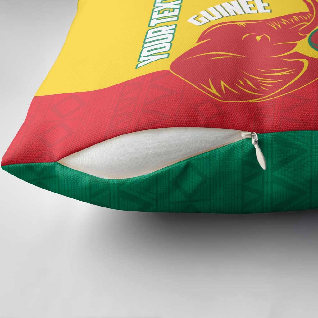 Guinea Basketball Custom Pillow Cover Syli Nationale African Pattern - Wonder Print Shop