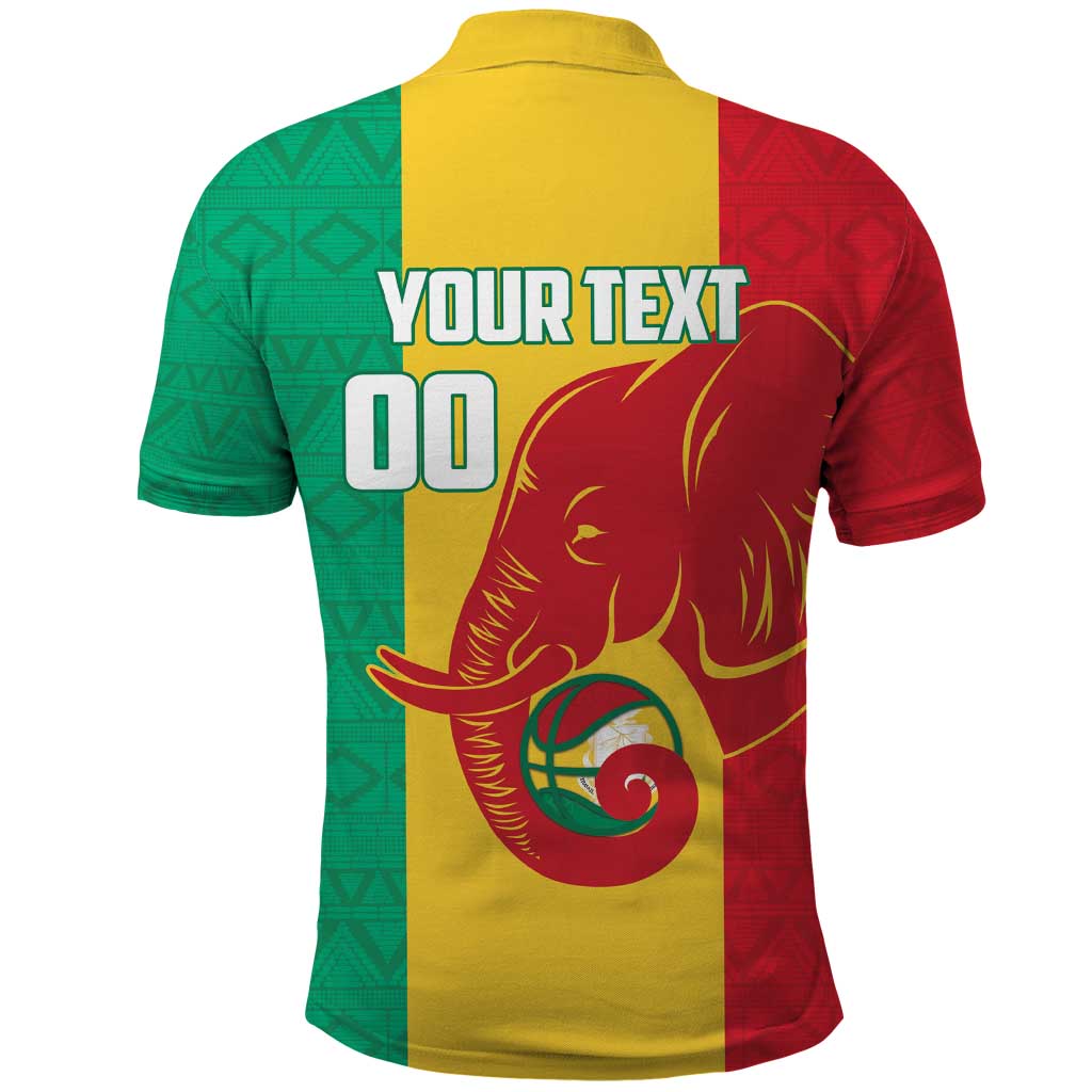 Guinea Basketball Custom Polo Shirt Syli Nationale African Pattern - Wonder Print Shop