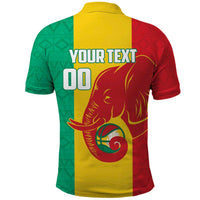 Guinea Basketball Custom Polo Shirt Syli Nationale African Pattern - Wonder Print Shop