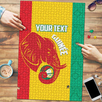 Guinea Basketball Custom Puzzle Syli Nationale African Pattern - Wonder Print Shop