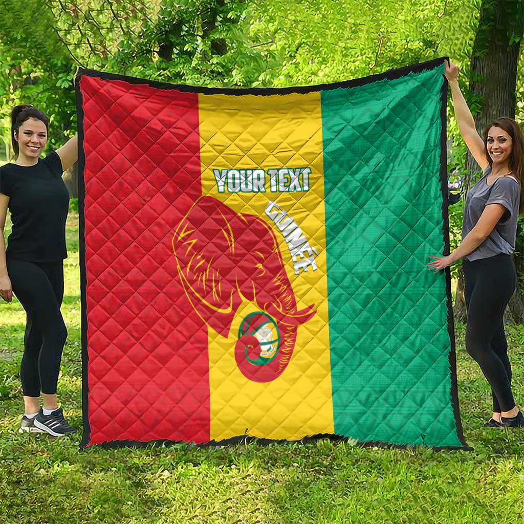 Guinea Basketball Custom Quilt Syli Nationale African Pattern - Wonder Print Shop