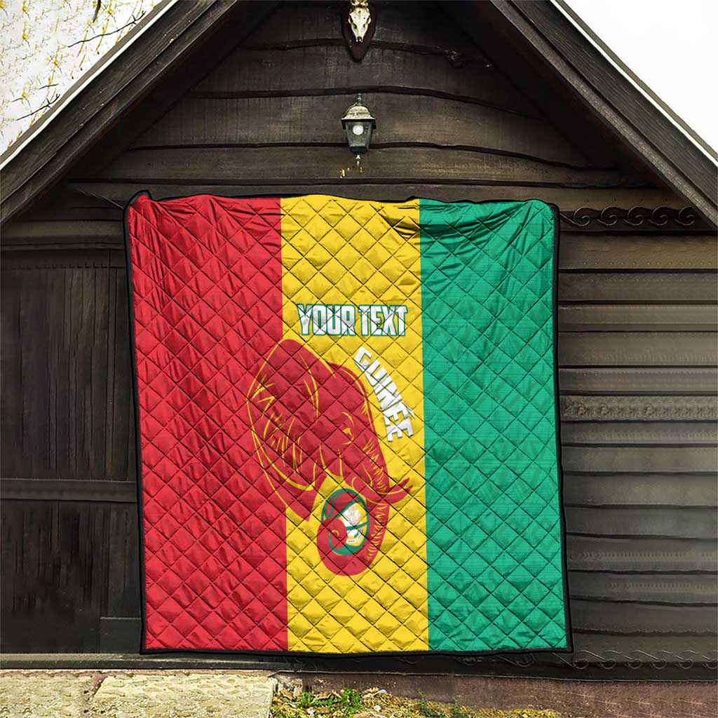 Guinea Basketball Custom Quilt Syli Nationale African Pattern - Wonder Print Shop