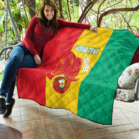 Guinea Basketball Custom Quilt Syli Nationale African Pattern - Wonder Print Shop