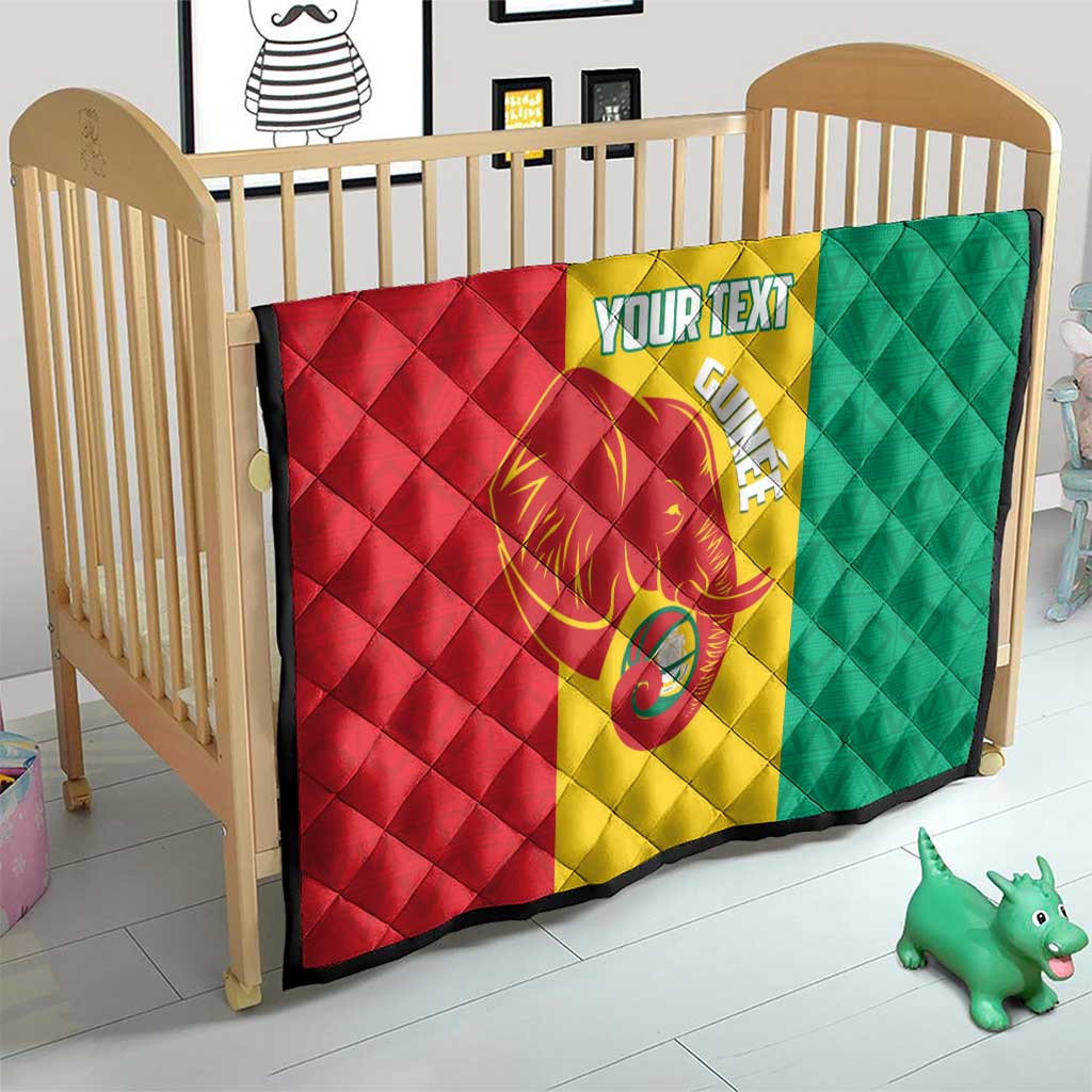 Guinea Basketball Custom Quilt Syli Nationale African Pattern - Wonder Print Shop