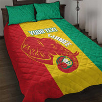 Guinea Basketball Custom Quilt Bed Set Syli Nationale African Pattern - Wonder Print Shop