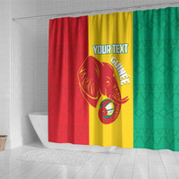 Guinea Basketball Custom Shower Curtain Syli Nationale African Pattern - Wonder Print Shop