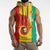 Guinea Basketball Custom Sleeveless Hoodie Syli Nationale African Pattern - Wonder Print Shop