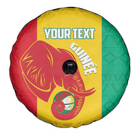 Guinea Basketball Custom Spare Tire Cover Syli Nationale African Pattern - Wonder Print Shop