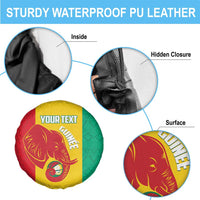 Guinea Basketball Custom Spare Tire Cover Syli Nationale African Pattern - Wonder Print Shop