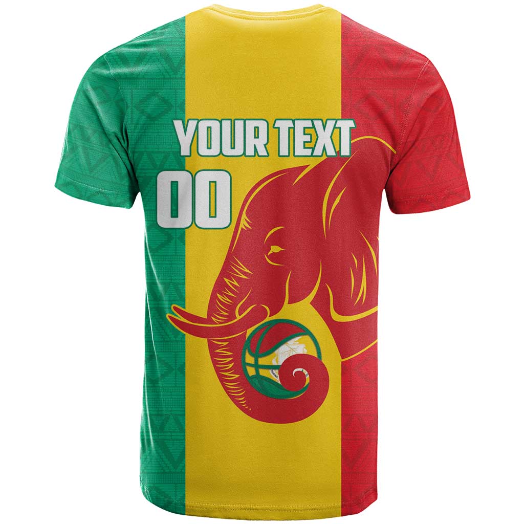 Guinea Basketball Custom T Shirt Syli Nationale African Pattern - Wonder Print Shop
