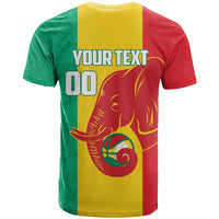 Guinea Basketball Custom T Shirt Syli Nationale African Pattern - Wonder Print Shop