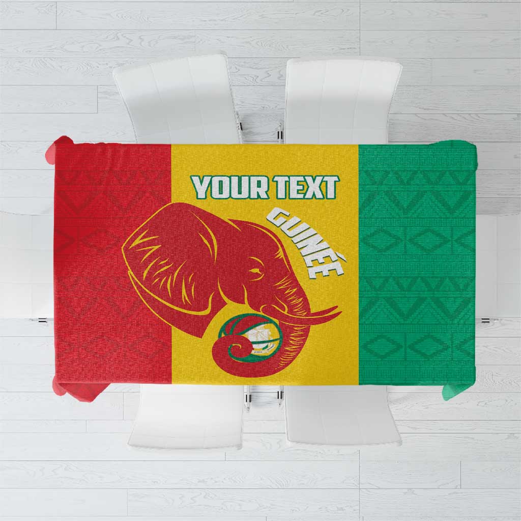 Guinea Basketball Custom Tablecloth Syli Nationale African Pattern - Wonder Print Shop