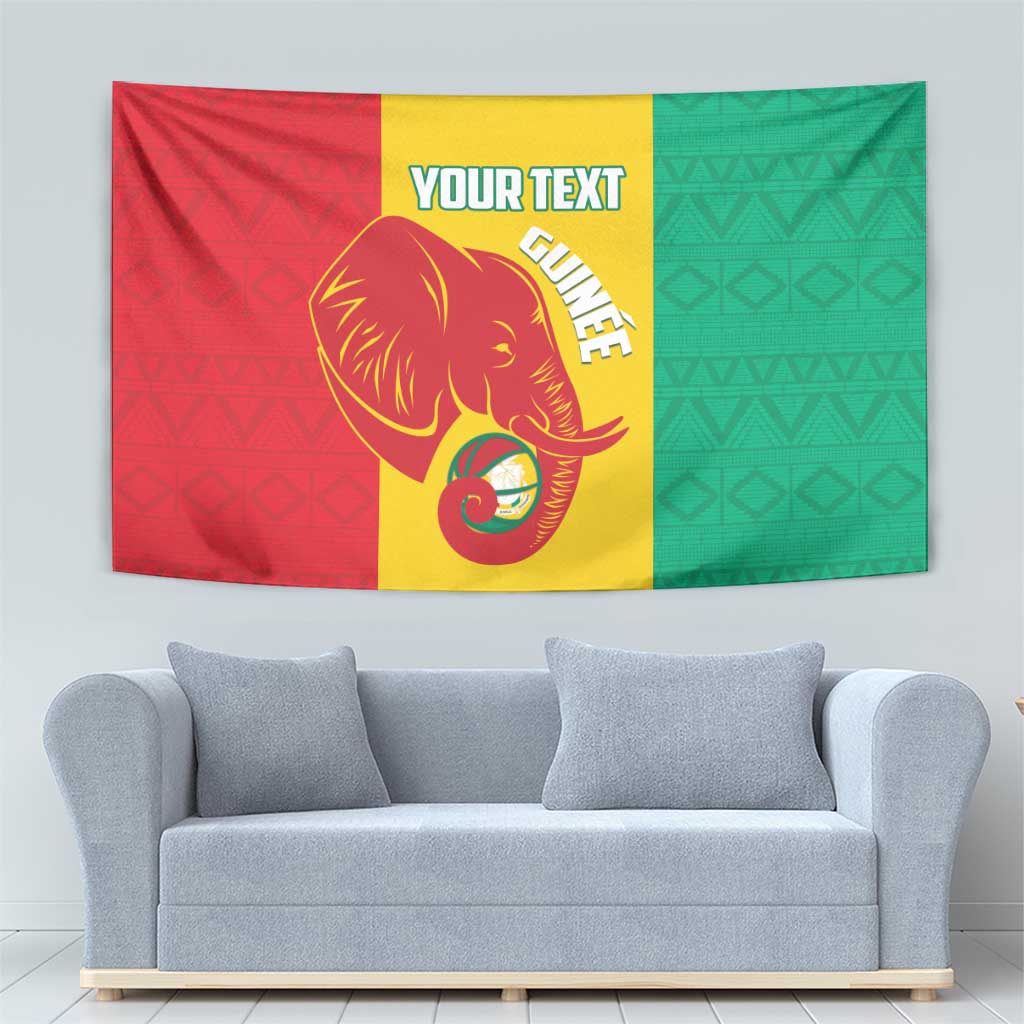 Guinea Basketball Custom Tapestry Syli Nationale African Pattern - Wonder Print Shop