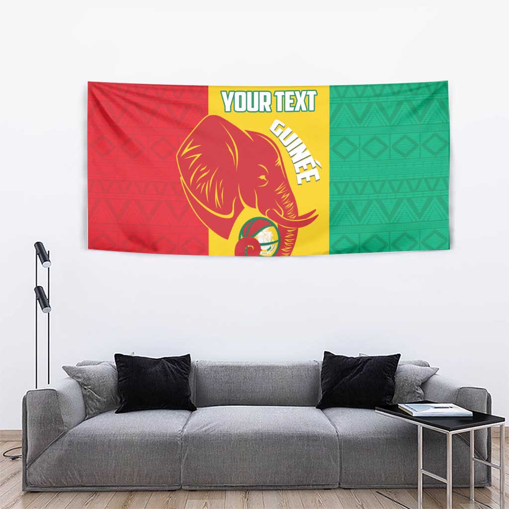 Guinea Basketball Custom Tapestry Syli Nationale African Pattern - Wonder Print Shop