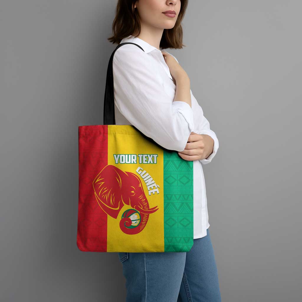 Guinea Basketball Custom Tote Bag Syli Nationale African Pattern - Wonder Print Shop