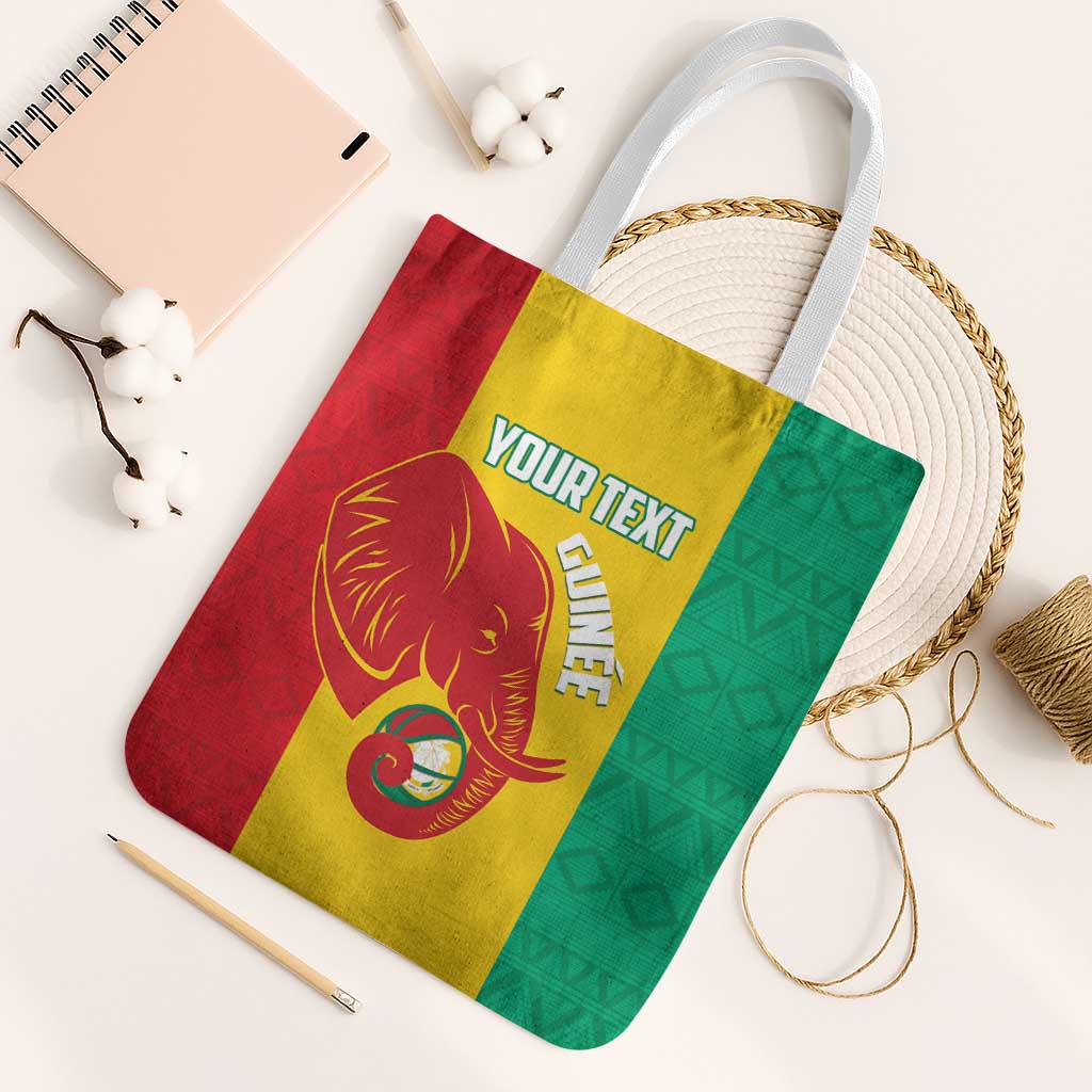 Guinea Basketball Custom Tote Bag Syli Nationale African Pattern - Wonder Print Shop