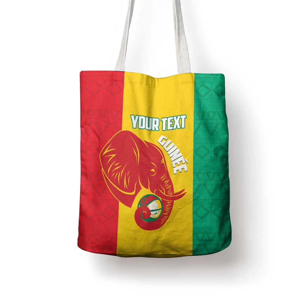 Guinea Basketball Custom Tote Bag Syli Nationale African Pattern - Wonder Print Shop