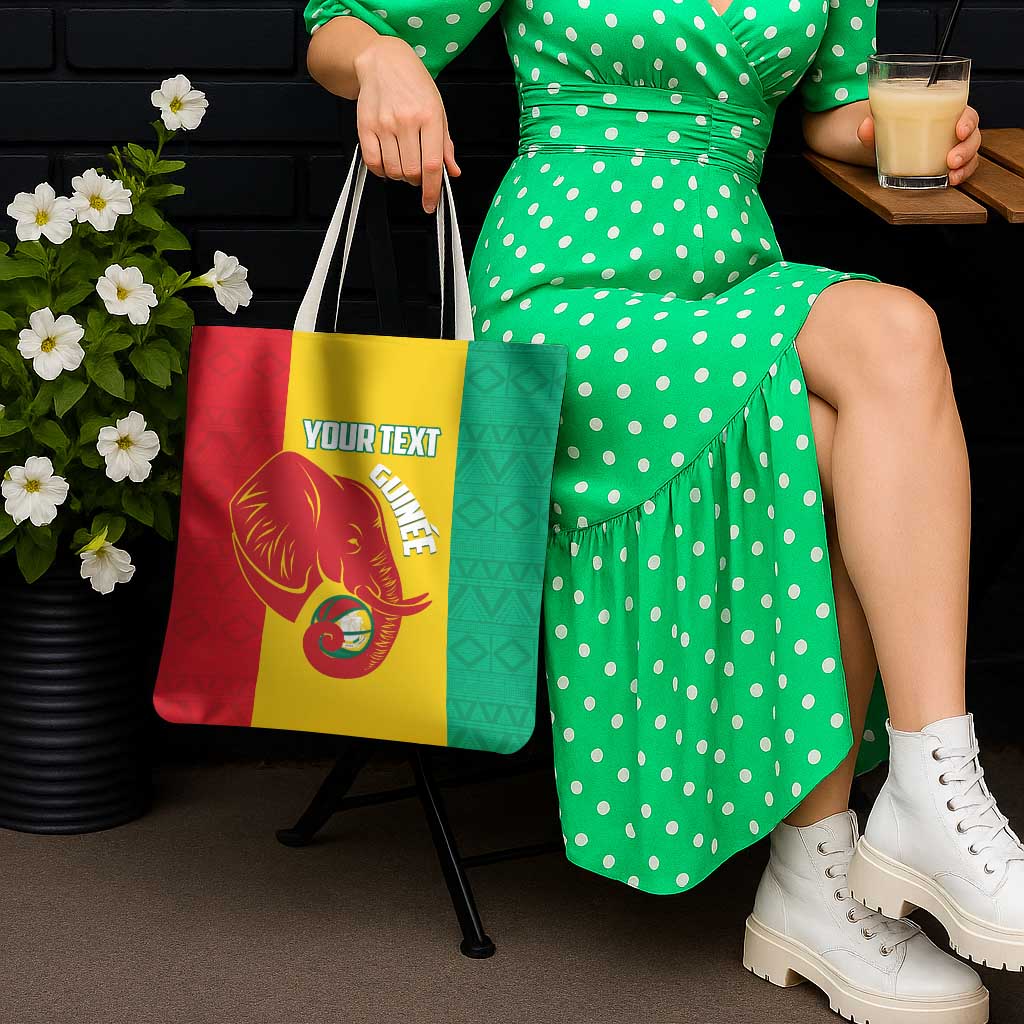 Guinea Basketball Custom Tote Bag Syli Nationale African Pattern - Wonder Print Shop
