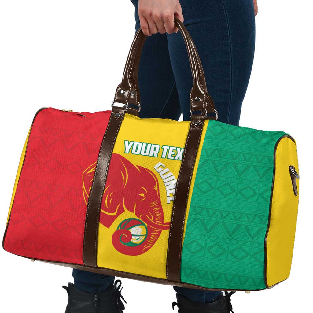 Guinea Basketball Custom Travel Bag Syli Nationale African Pattern - Wonder Print Shop