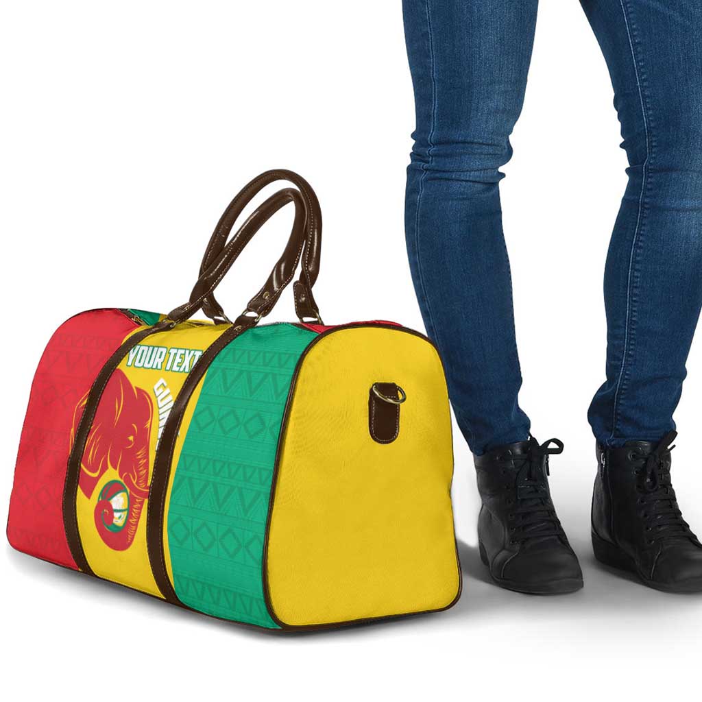 Guinea Basketball Custom Travel Bag Syli Nationale African Pattern - Wonder Print Shop