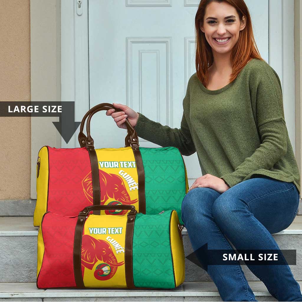 Guinea Basketball Custom Travel Bag Syli Nationale African Pattern - Wonder Print Shop