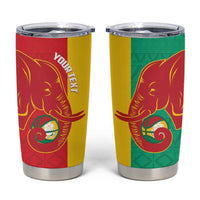 Guinea Basketball Custom Tumbler Cup Syli Nationale African Pattern - Wonder Print Shop
