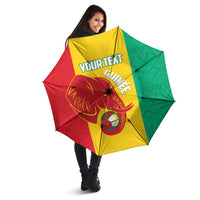 Guinea Basketball Custom Umbrella Syli Nationale African Pattern - Wonder Print Shop
