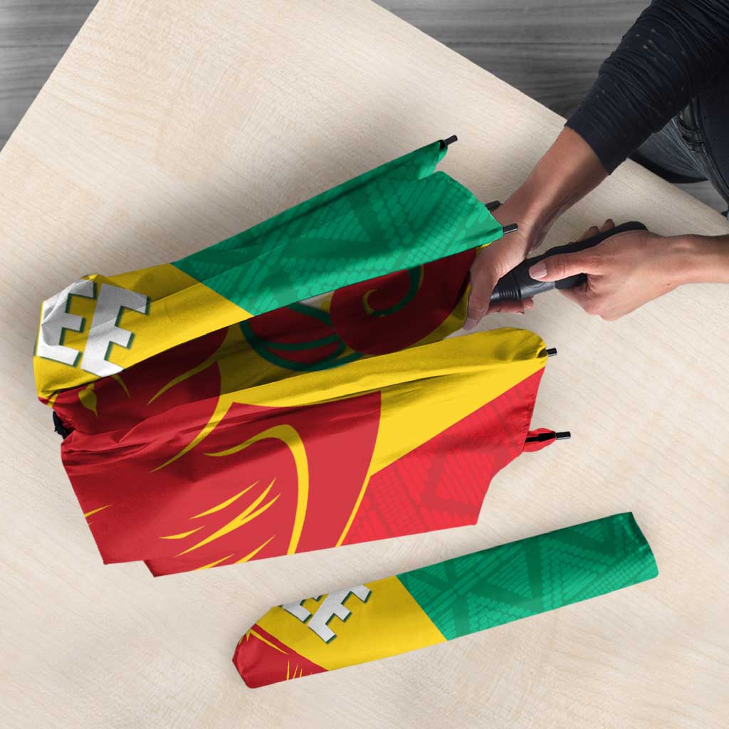Guinea Basketball Custom Umbrella Syli Nationale African Pattern - Wonder Print Shop
